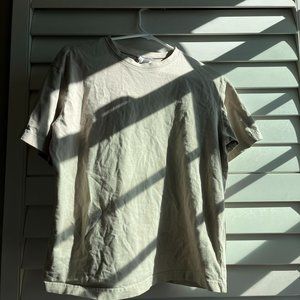 H&M Basics Beige Tan Plain T-Shirt